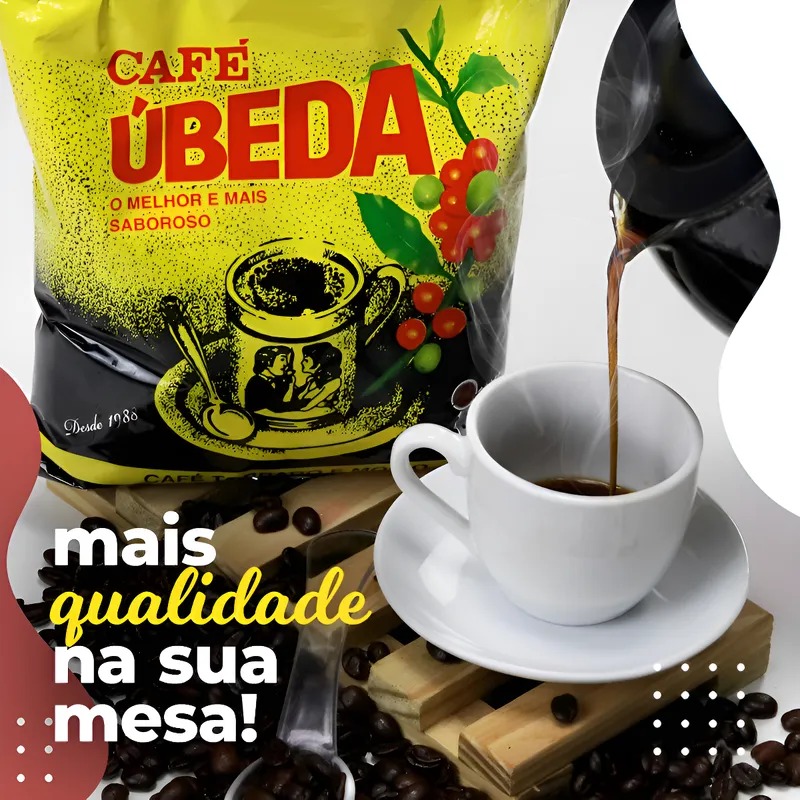 Café Puro Torrado E Moído Úbeda Tradicional A Vácuo 500g